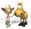 illustration - cowboyrubbinghorse-gif